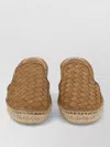 Castaã±er Espadrilles Woven Design Round Toe Rubber Sole In Brown