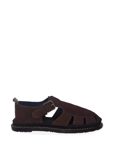 Castaã±er Fito Buckle-strap Sandals In Brown