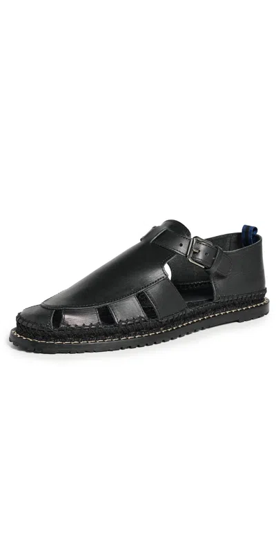 Castaã±er Fito Fisherman Sandals Negro In Black