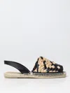 Castaã±er Pomila Flat Espadrille In Natural Negro In Natural