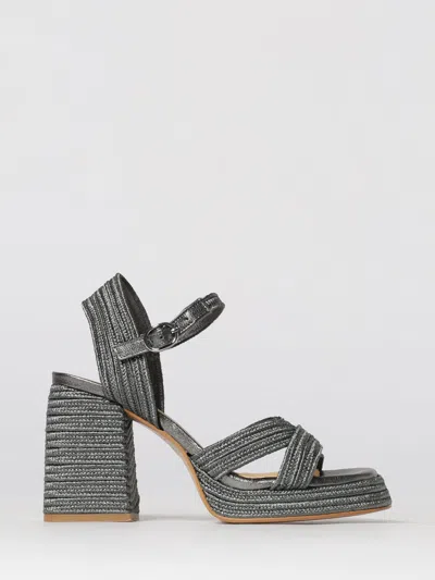 Castaã±er Heeled Sandal Castañer Woman Color Grey In Gray