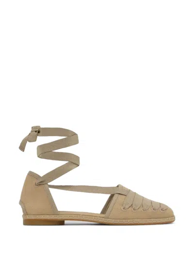 Castaã±er Glen Tie-fastening Espadrilles In Brown