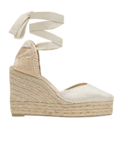Castaã±er Joyce Tie-ankle Espadrilles In Neutral