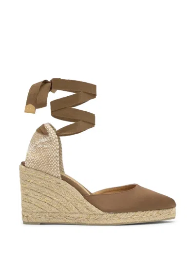 Castaã±er Joyce Wedge Espadrilles In Black
