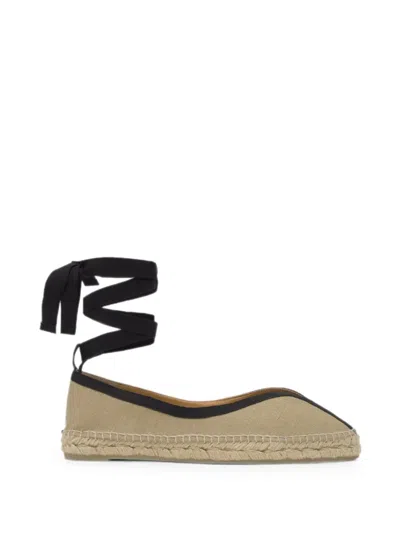Castaã±er Kanu Tie-fastening Ballet Flats In Multi