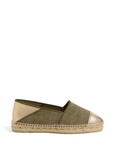 Castaã±er Kira Leather-trim Espadrilles In White