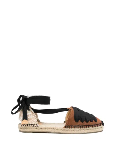 Castaã±er Kiva Braided Lace-up Espadrilles In Multi