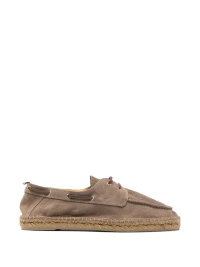 Castaã±er Lace-up Espadrilles In Gray