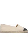 Castaã±er Raffia Sole Espadrilles Contrasting Toecap In Neutral