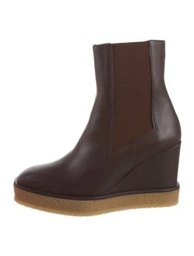 Pre-owned Castaã±er Leather Chelsea Boots W/ Tags In Brown