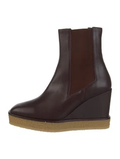 Pre-owned Castaã±er Leather Chelsea Boots W/ Tags In Brown