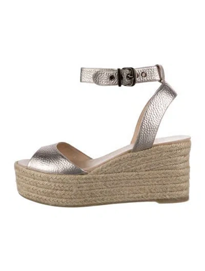 Pre-owned Castaã±er Leather Espadrilles