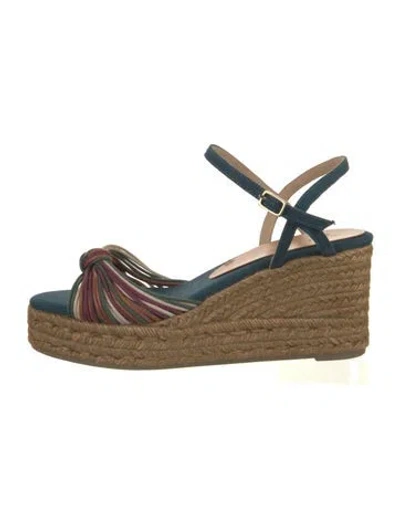 Pre-owned Castaã±er Leather Espadrilles
