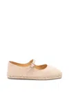Castaã±er Leather Espadrilles In Neutral