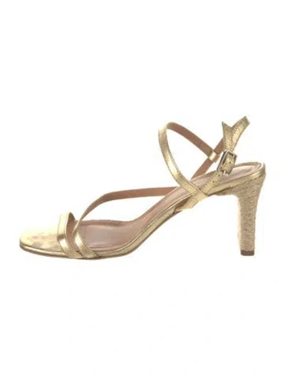 Pre-owned Castaã±er Leather Sandals In Neutrals