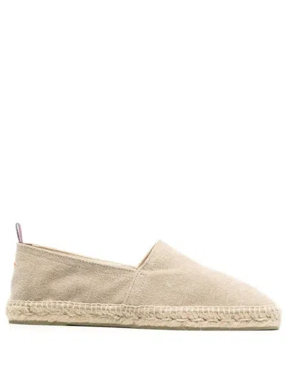 Castaã±er Men Beige Slip On Espadrilles In Sand