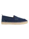Castañer Nacho Blue Espadrillas With Penny Slot In Suede Man In Blue