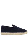 Castaã±er Java Blue Espadrillas With Contrasting Stitching And Pull-tab At The Heel In Suede Man In Blue