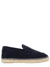 Castaã±er Java Blue Espadrillas With Contrasting Stitching And Pull-tab At The Heel In Suede Man In Multi