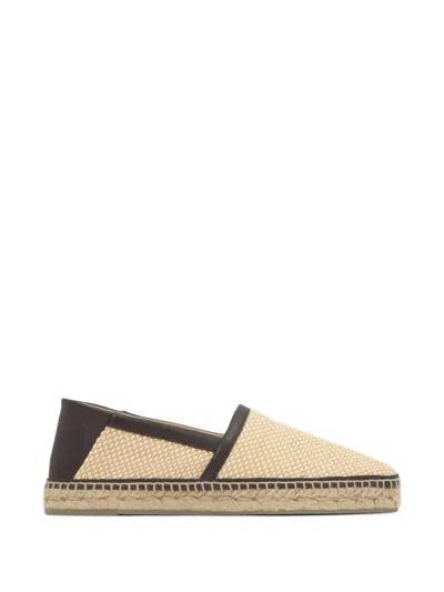 Castaã±er Nac Leather-trim Espadrilles In Neutral