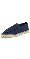 Castañer Nacho Blue Espadrillas With Penny Slot In Suede Man In Blue