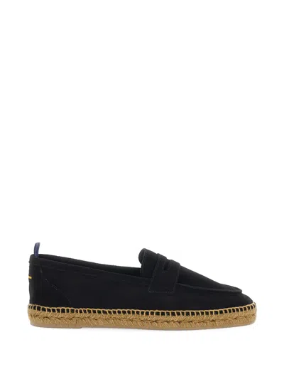 Castaã±er Nacho Black Espadrillas With Penny Slot In Suede Man