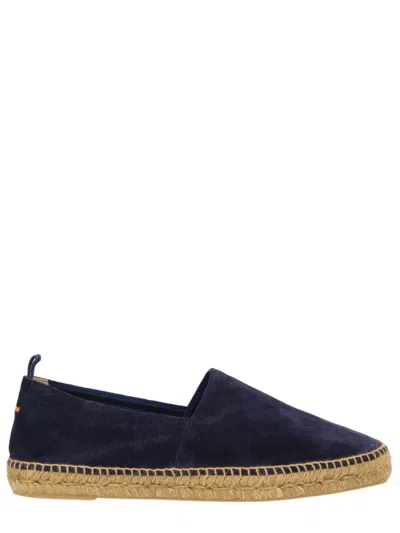 Castaã±er Navy Blue Suede Espadrilles