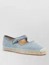 Castaã±er Padua Canvas Espadrille Ballet Flats In Blue