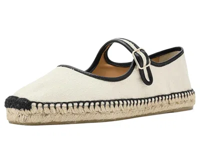 Castaã±er Padua Flat Espadrille In White