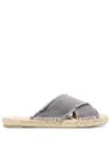 Castaã±er Palmera Flat Espadrilles In Grey