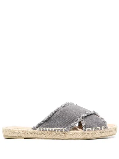Castaã±er Palmera Flat Espadrilles In Grey