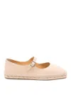 Castaã±er Leather Espadrilles In Nude