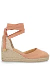 Castañer Woman Espadrilles Pink Size 7.5 Textile Fibers