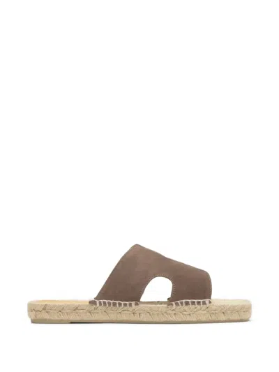 Castaã±er Priya Suede Espadrilles In Black