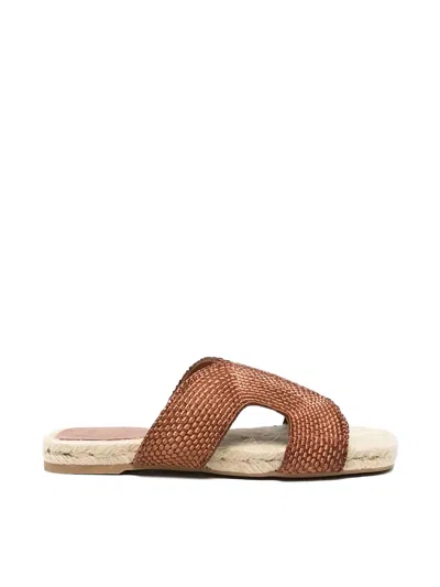 Castaã±er Pura Woven Sandals In Multi