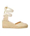 Castaã±er Raffia Wedge Closed-toe In Multi