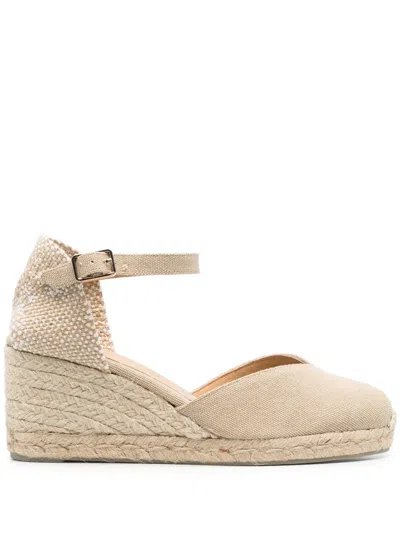 Castaã±er Raffia-wedge Espadrilles In 中性色