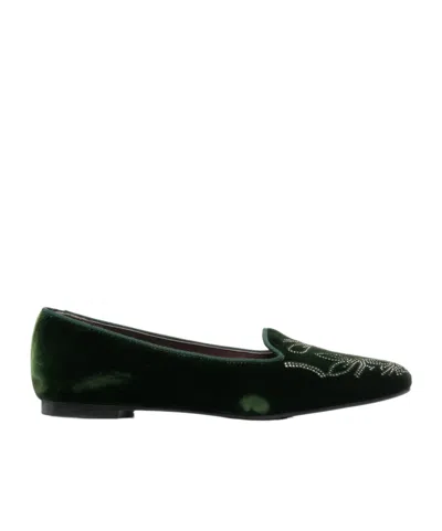 Castaã±er Round-toe Flat Shoes In Green