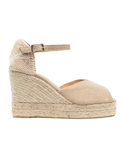 Castaã±er Round-toe High-heeled Sandals In Multi