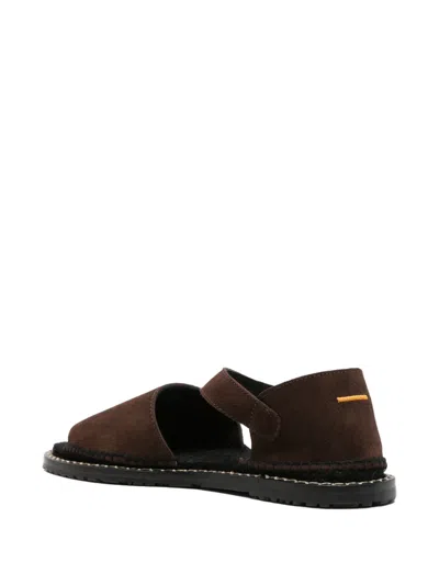 Castaã±er Round-toe Sandals In Brown