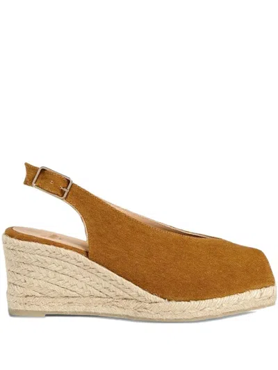 Castaã±er Slingback Wedge Sandals In Multi