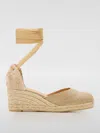 Castaã±er Beige Carnia Wedges In Neutral