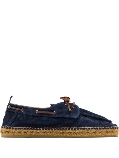 Castaã±er Suede Lace-up Espadrilles In Multi