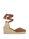 Castaã±er Tie Espadrilles In Brown