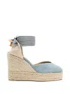 Castaã±er Tie Fastening Espadrilles In Multi