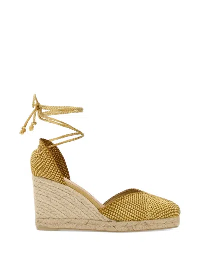 Castaã±er Tie Woven Espadrille In Brown