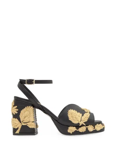 Castaã±er Vasilia Heeled Sandals In Black