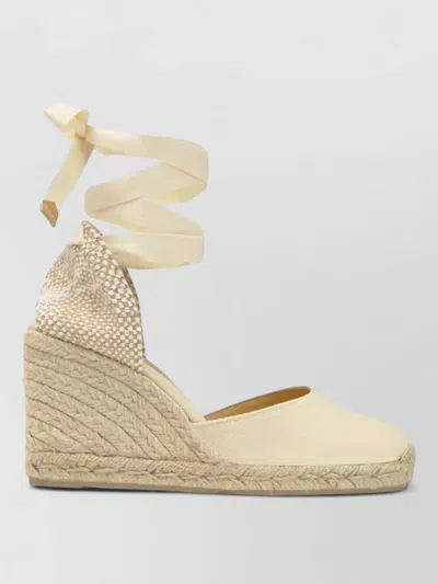 Castañer Wedge Espadrille Closed Toe Ankle Wrap