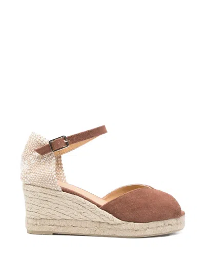 Castaã±er Wedge Espadrilles In Brown