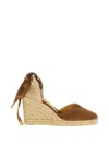 Castaã±er Wedge-hell Espadrilles In Brown